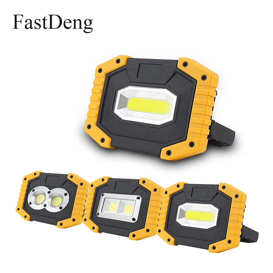 

LED Portable Spotlight USB Rechargeable 5V 400LM Super Bright LED Flood Light For Outdoor Camping Emergency Lawn Searchlight