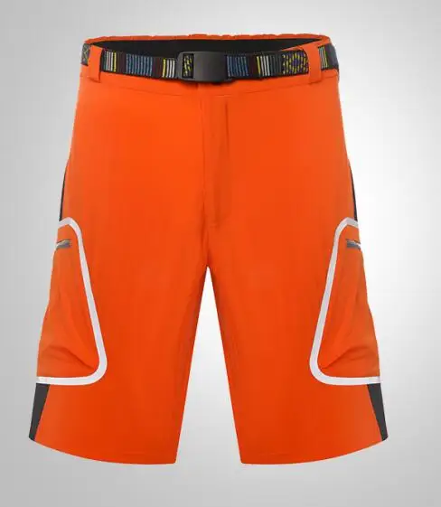 Refire gear летние уличные велосипедные шорты мужские быстросохнущие походные спортивные шорты Светоотражающие легкие шорты для скалолазания с поясом - Цвет: Orange
