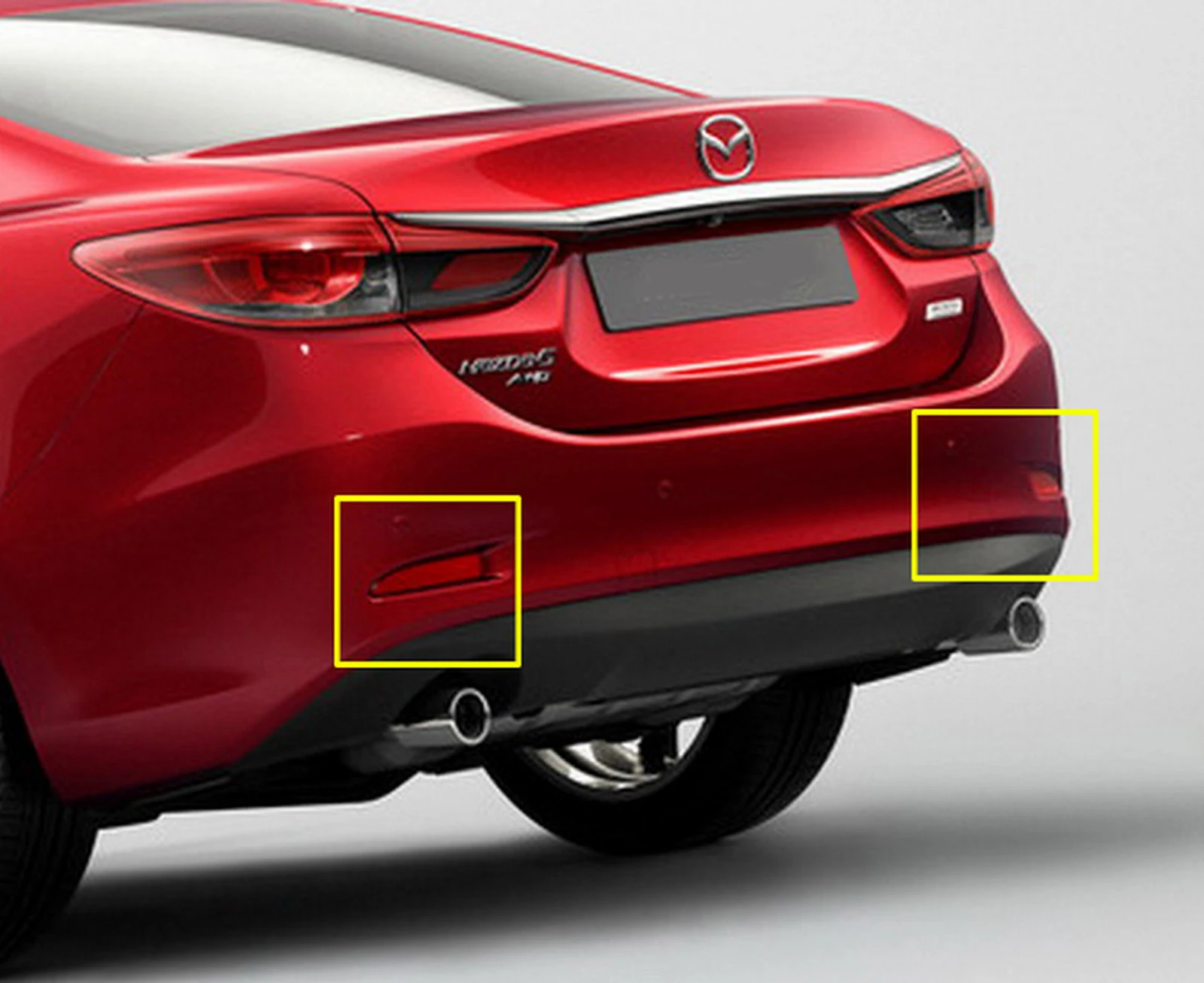 Светодиодный отражатель бампера ANGRONG 2X для Mazda 2 3 DY Axela BK BM 5 6 CR19 Atenza GJ|Сигнальная