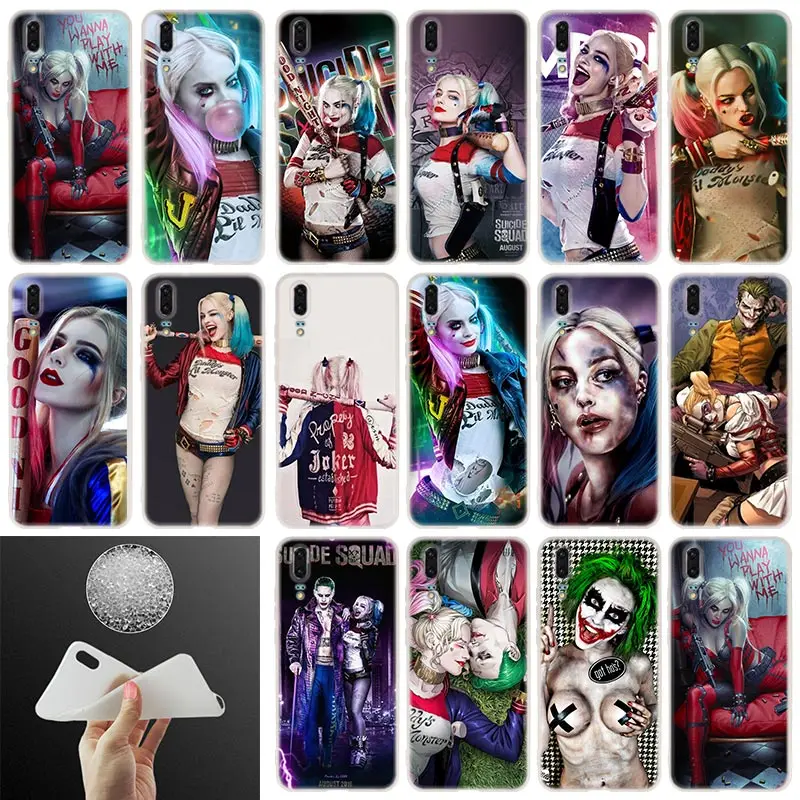 

Harley Quinn Joker Suicide Squad Soft Silicone Phone Case For Huawei P30 P20 P30Pro P10 P9 P8 Lite 2017 P samrt 2019 Plus Cover