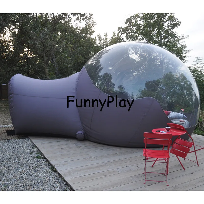 

Bubble Tent For Family Camping Backyard Advertising With Pump,Airtight Inflatable Transparent Clear grey decontamination tent