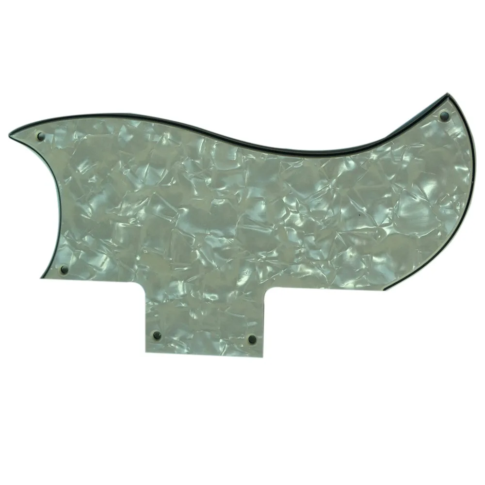 

Pleroo Custom Guitar pickgaurd - For 61 SG Guitar Pickguard Scratch Plate , 4 Ply Parchment Pearl