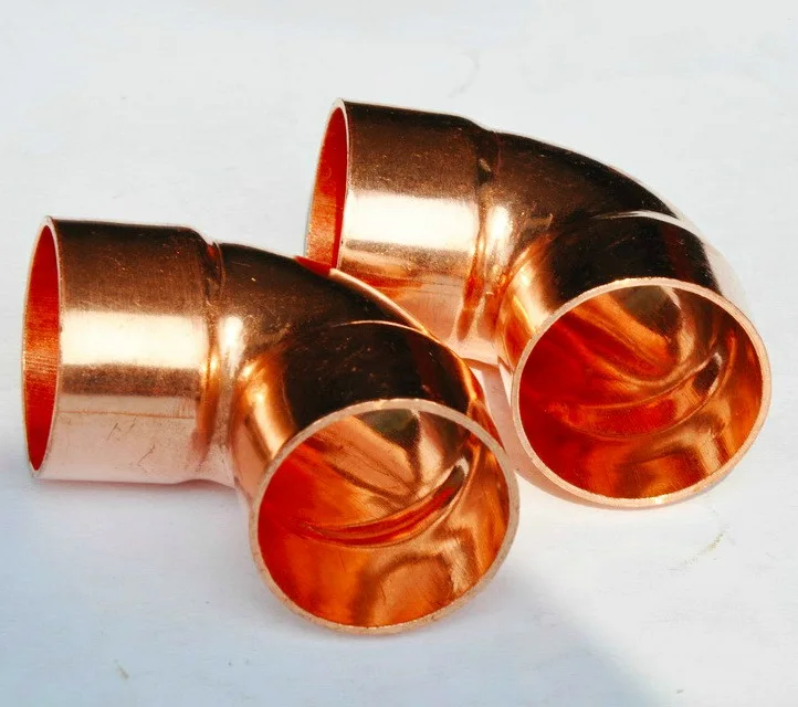 

10PCS/LOT Inner D:22mm Thickness:1mm National standard Copper Welding Elbow Pipe 90 Degrees