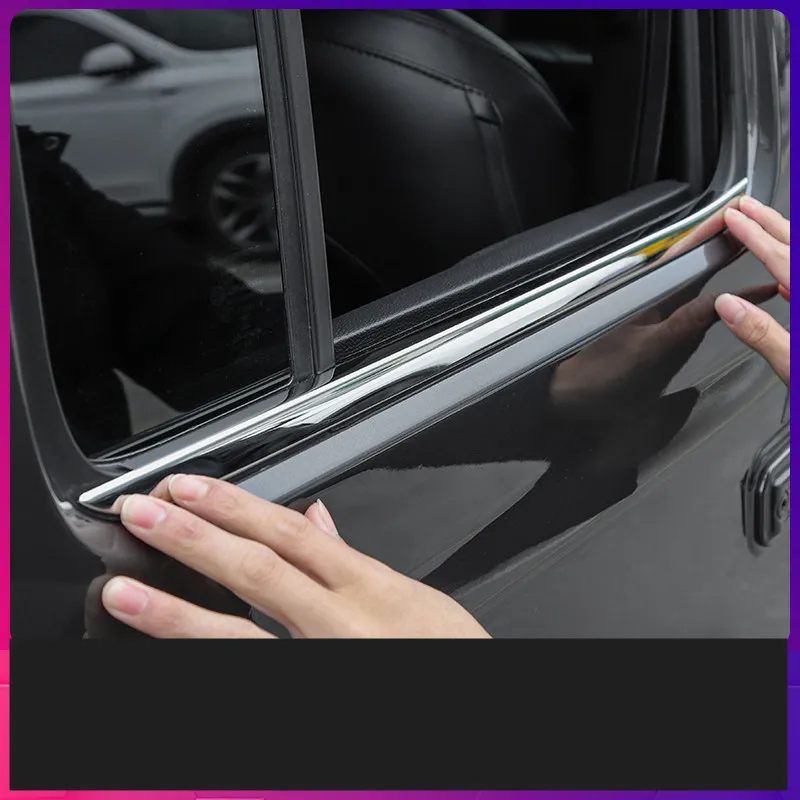 Нержавеющая сталь окна Украшенные молдинги для Jeep Wrangler JL ADA029