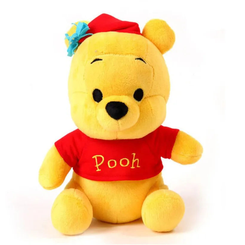 

21 CM Disney Vigny Bear Music Sound And Light Pacify The Baby Cute Anime Push Toys Doll Stuffed Toys For Children Birthday Gifts