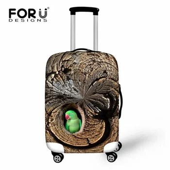 

FORUDESIGNS Animal Luggage Protective Cover Bird Squirrel Luggage Case Cover for 18-30 inch Trolley Suitcase Elastic Rain Cover