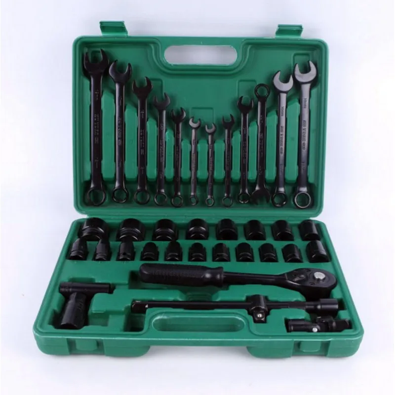 

37PCS Pneumatic Socket Wrench set Ratchet Wrench Automobile Repair Tool Kit Torque Wrench Combination Hardware hand tools
