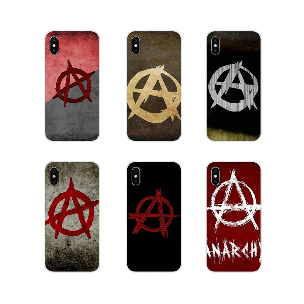 cool anarchy logo For Xiaomi Redmi 4A S2 Note 3 3S 4 4X 5 Plus 6 7 6A Pro Pocophone F1 Accessories Phone Cases Covers | Мобильные