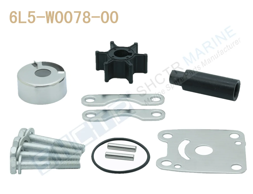 6L5-W0078-00-00 Water Pump Impeller Repair Kit For Yamaha 