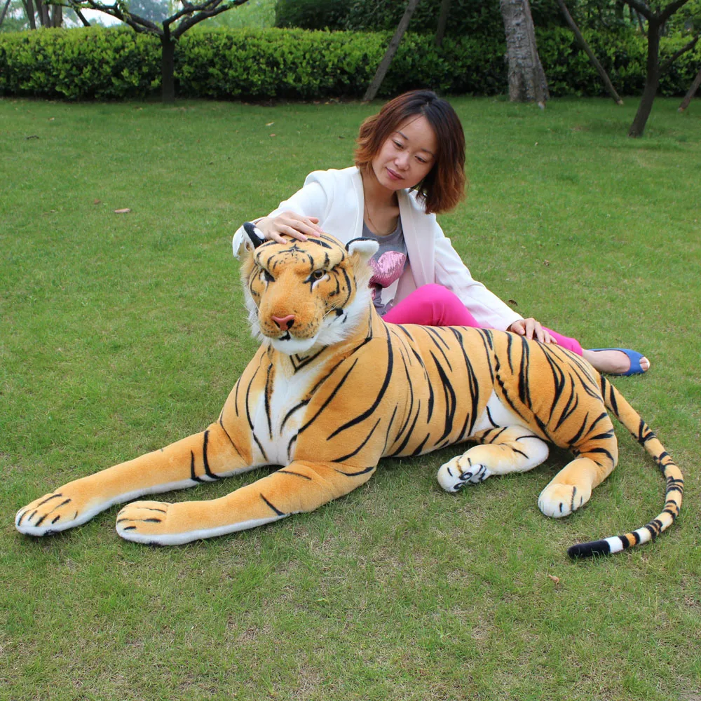 big stuffed animal tiger