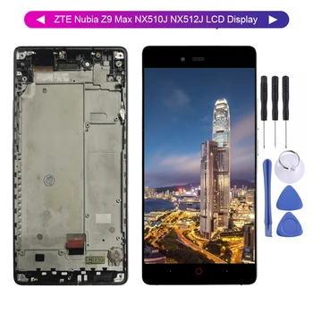 

For ZTE Nubia Z9 Max NX510J Lcd NX512J LCD Display Touch Screen Digitizer Panel Glass Assembly with Frame