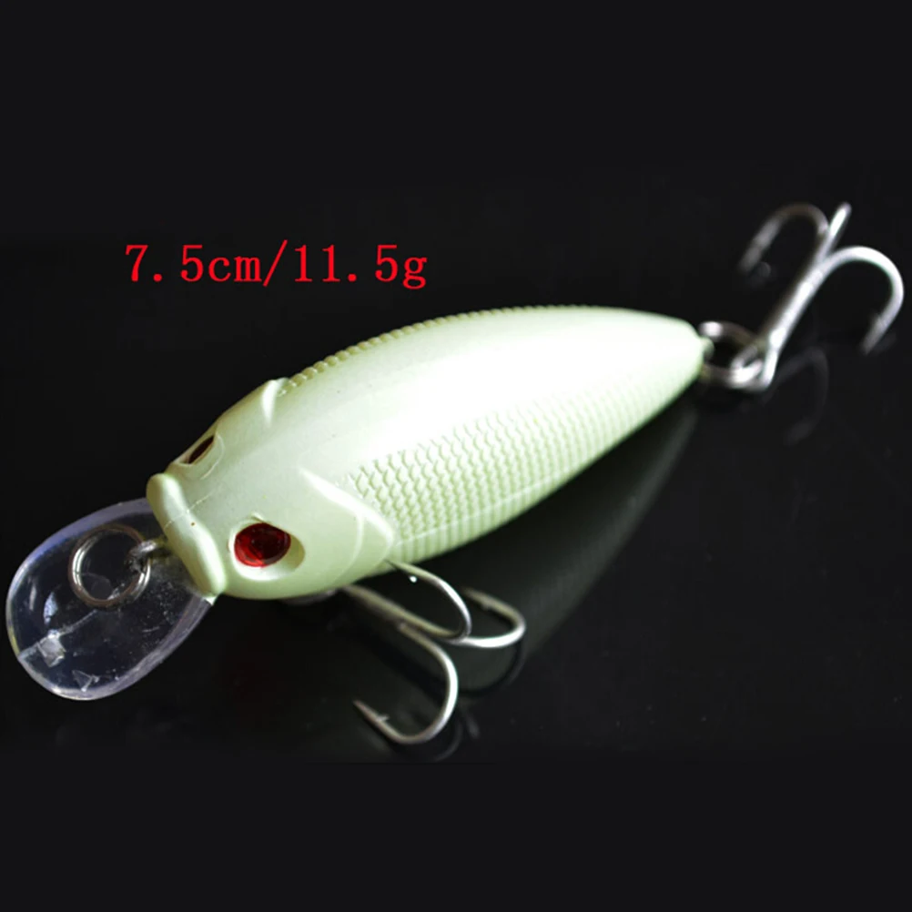 5Pcs/Set Glow In Dark Night Fishing Lure Bait Kit VIB Popper Crank Minnow  Pencil Luminous Artificial Bait With Lure Box - AliExpress