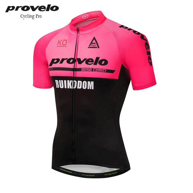 Оранжевая Мужская одежда для велоспорта с коротким рукавом летняя одежда для велоспорта Maillot Ciclismo анти-пот велосипедная одежда из Джерси для горного велоспорта велосипедная рубашка - Цвет: pink
