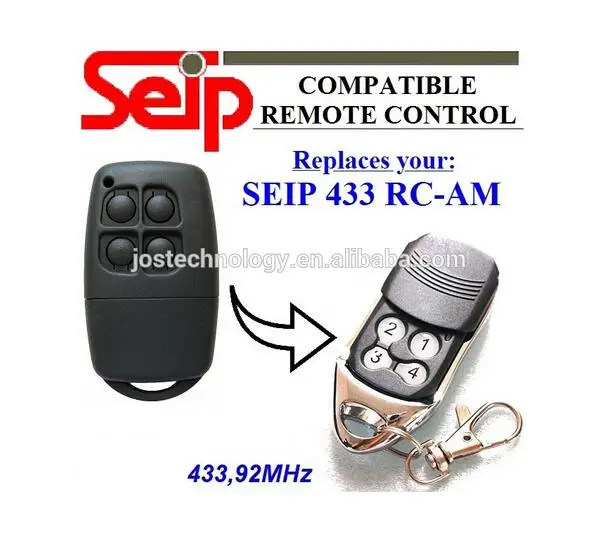 Compatible remote replace for SEIP 433 RC-AM 433,92mhz remote free shipping compatible remote control replace seip 433 rc am 433 92mhz remote