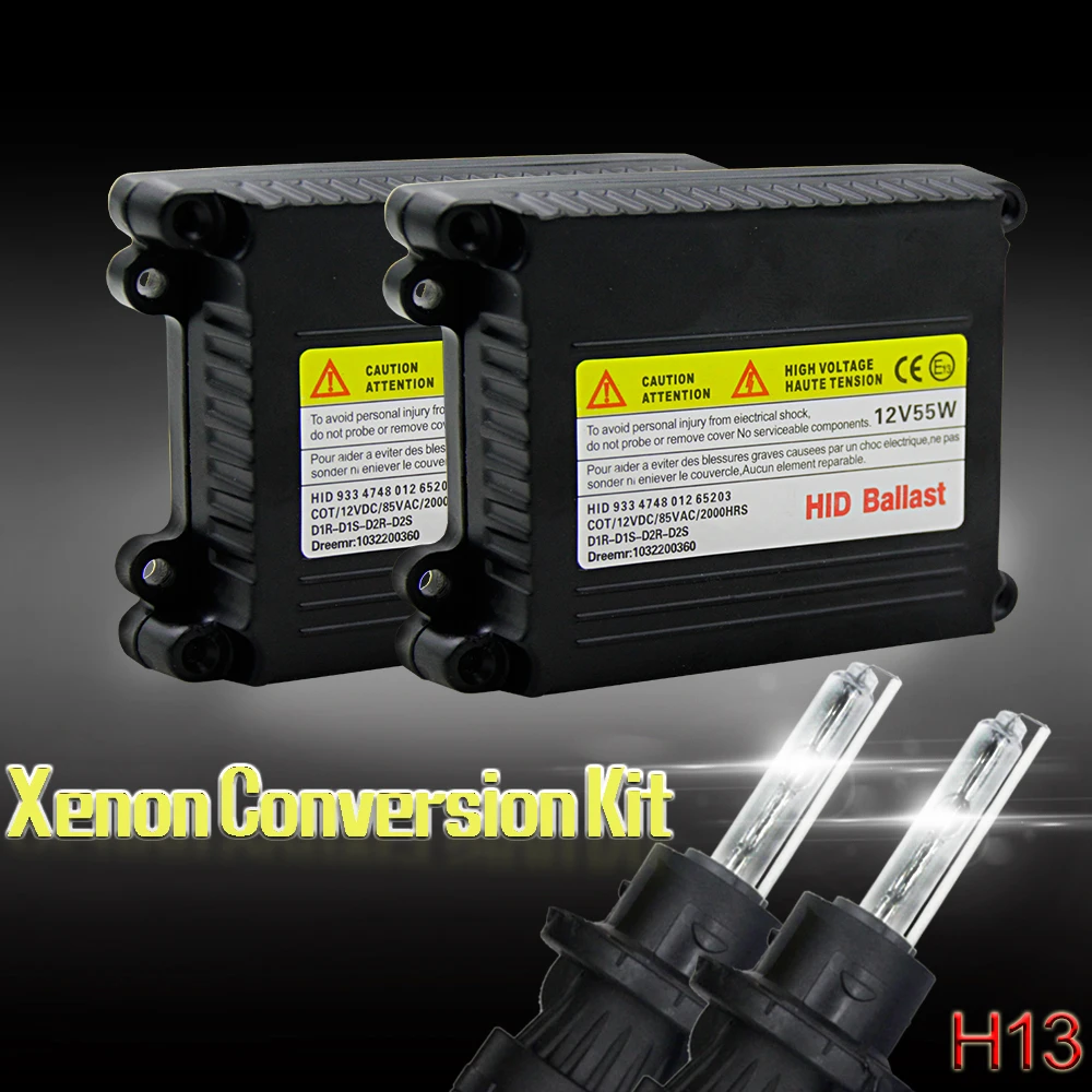 55 Вт Ксеон H7 H4 HID фары автомобиля Kit блок зажигания блок H4 H7 ксеноновых фар, Высокопрочная конструкция лампы H1 H3 H11 9006 9005 9004 9007 H13 автомобильных фар