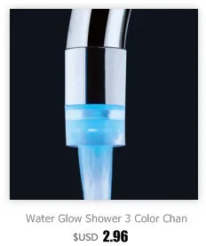 1 шт. светодиодный температурный водопроводный кран с датчиком интеллектуального распознавания температуры 3 цвета RGB Изменение Водопроводной воды кран для душа