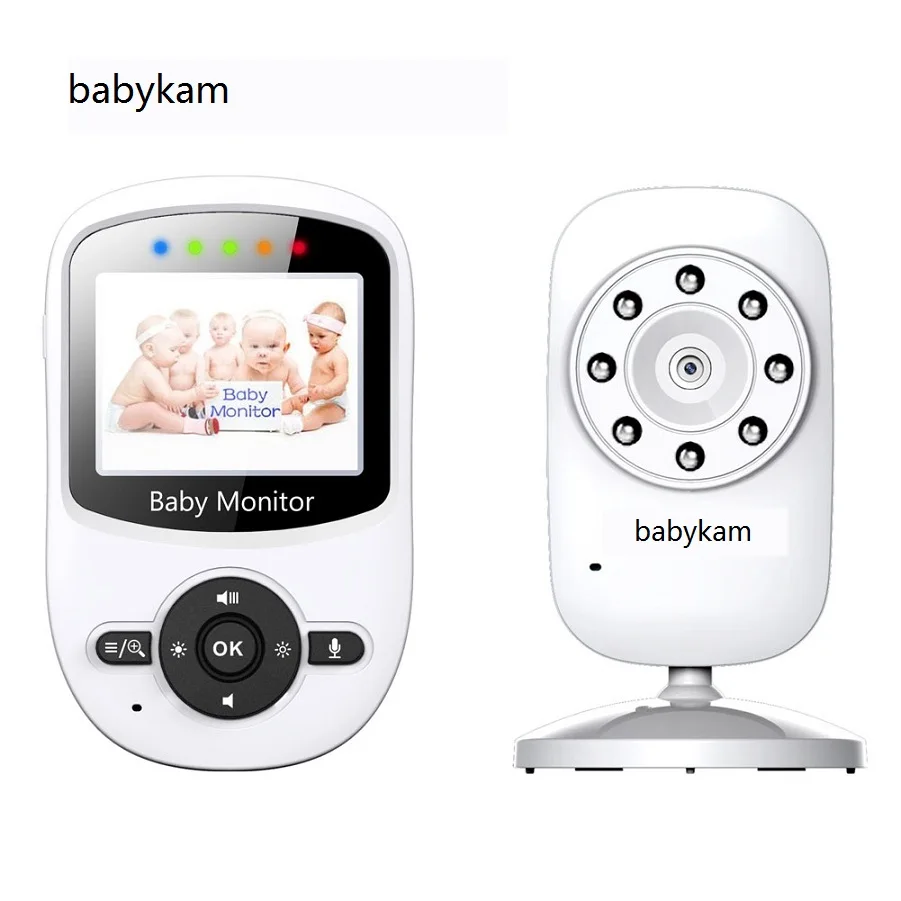 

Monitor Bebe video nanny wireless 2.4 inch TFT LCD IR Night Vision Intercom 4 Lullabies Temperature Monitor 2X Zoom