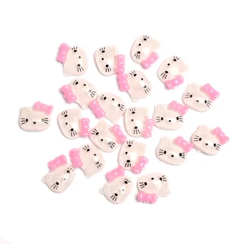 

50Pcs Mixed Resin Cats Decoration Crafts Flatback Cabochon Scrapbooking Fit Phone Embellishments Diy Accessories