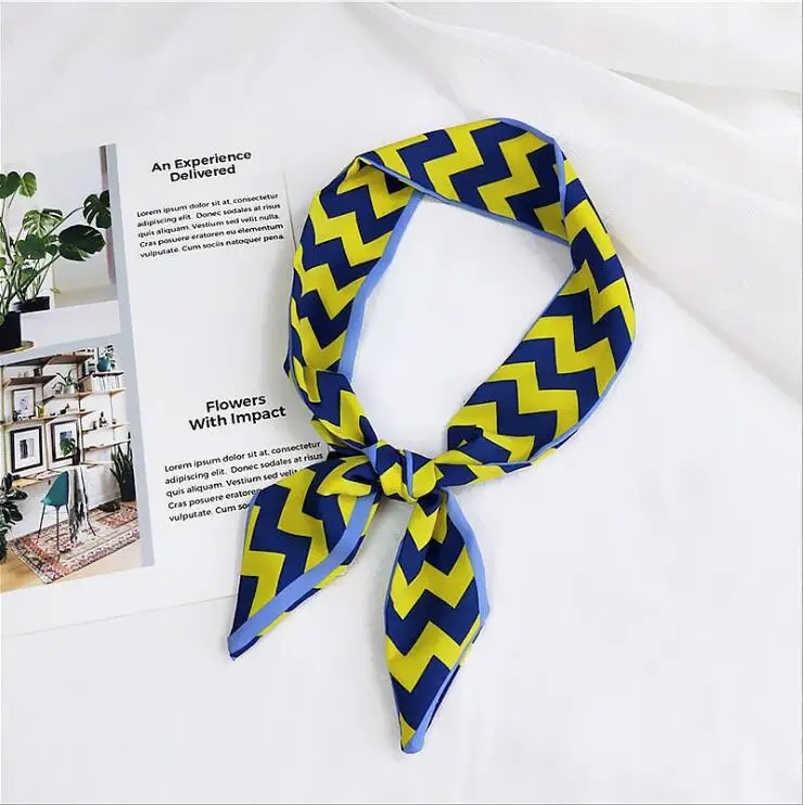 Hijab Women Bandana Ribbon Wave Narrow Strip Print Hair Band Decoration Joker Small Head Neck Scarf Bind Package Woman Scarves Hijab Women Bandana Ribbon Wave Narrow Strip Print Hair Band Decoration Joker Small Head Neck Scarf Bind Package Woman Scarves