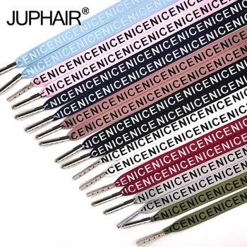 

1 Pair Canvas Shoes Color Decorating Pattern Colorful Shoelace Flat Laces Sport Shoelaces Polyester Laces High-grade Metal Head