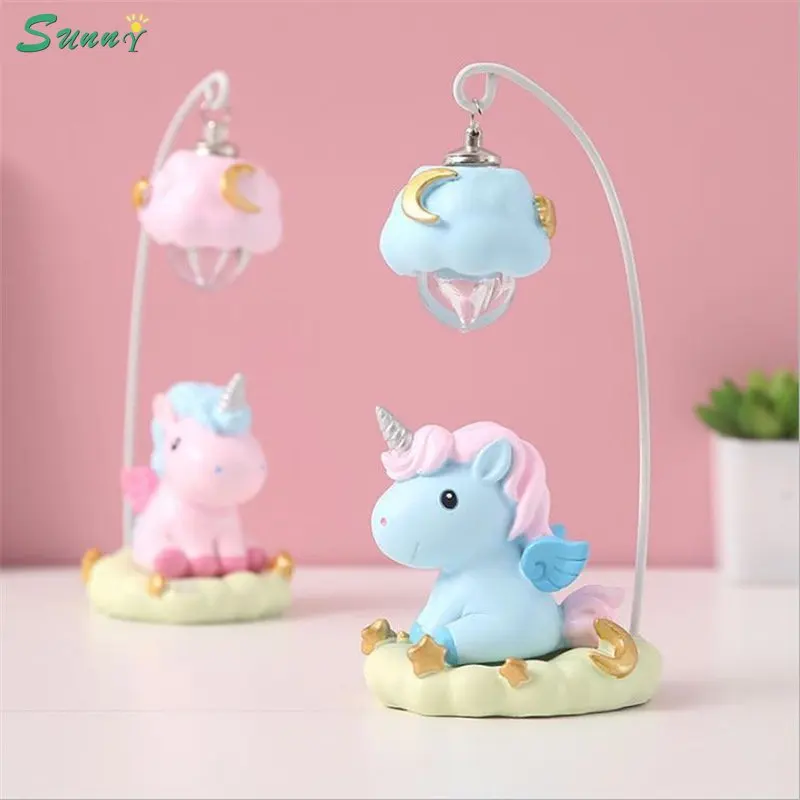 

Unicorn Cartoon Night Light for Children Kid Girl Boy Bedroom Bedside Night Lamp Cute LED Night Lighting Decoration Bedside Lamp