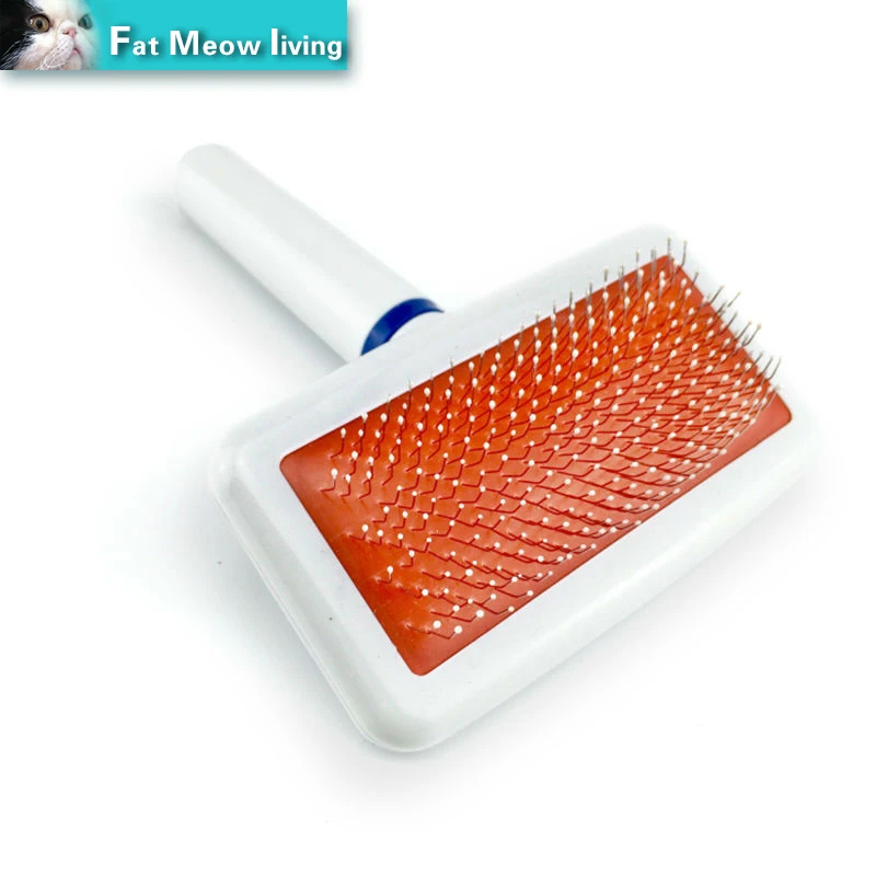 Cat brush comb hair Cat Dog Pet For Cats Dense Needle Comb White Red