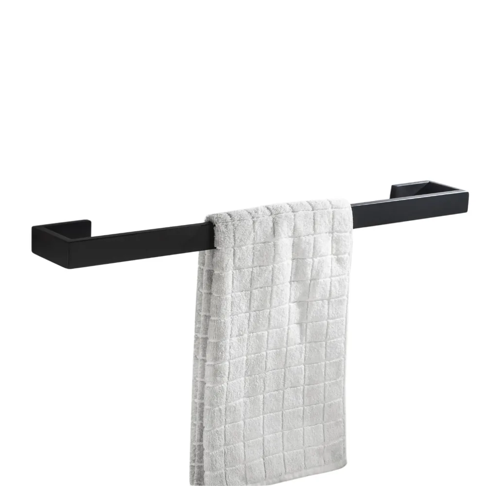 Матовый черный SUS 304 из нержавеющей стали набор аксессуаров для ванной комнаты Крючок для халата держатель для полотенец держатель для туалетной бумаги аксессуары для ванной комнаты