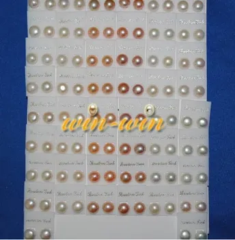 

9-10MM Super Big Size Genuine Natural Freshwater Pearl Stud Earrings Jewelry Hot Cheap Sale Charm Jewelry