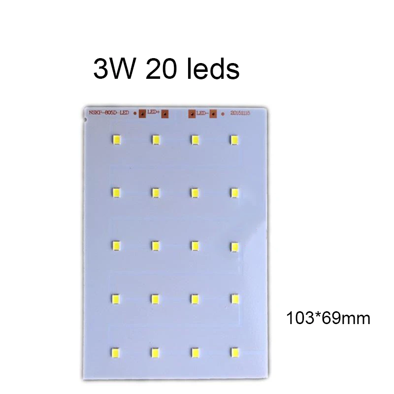 3 3 4 1v 3w Led Lamp Light Board Square White Light Source Car 3v 4v Diy Leds Bulb Panel Highlight Welded Pcb Pcb Led Pcb Weldingpcb Aliexpress