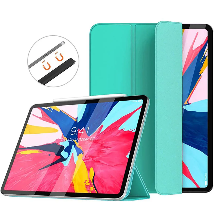 Чехол для iPad Pro 11 2018 выпуск ультра тонкий оригинальный официальный Магнитный задняя крышка для нового iPad Pro 11 умный чехол Funda + пленка + ручка