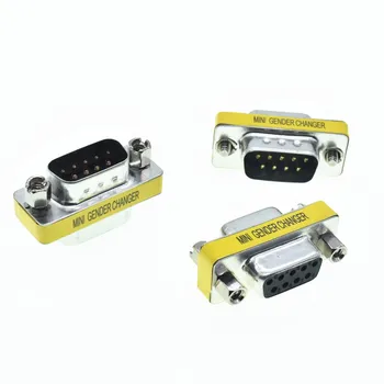 

DB9 9Pin D-Sub Connectors Mini Gender Changer Adapter RS232 Serial Connector Male To Male Female To Female Female To Male