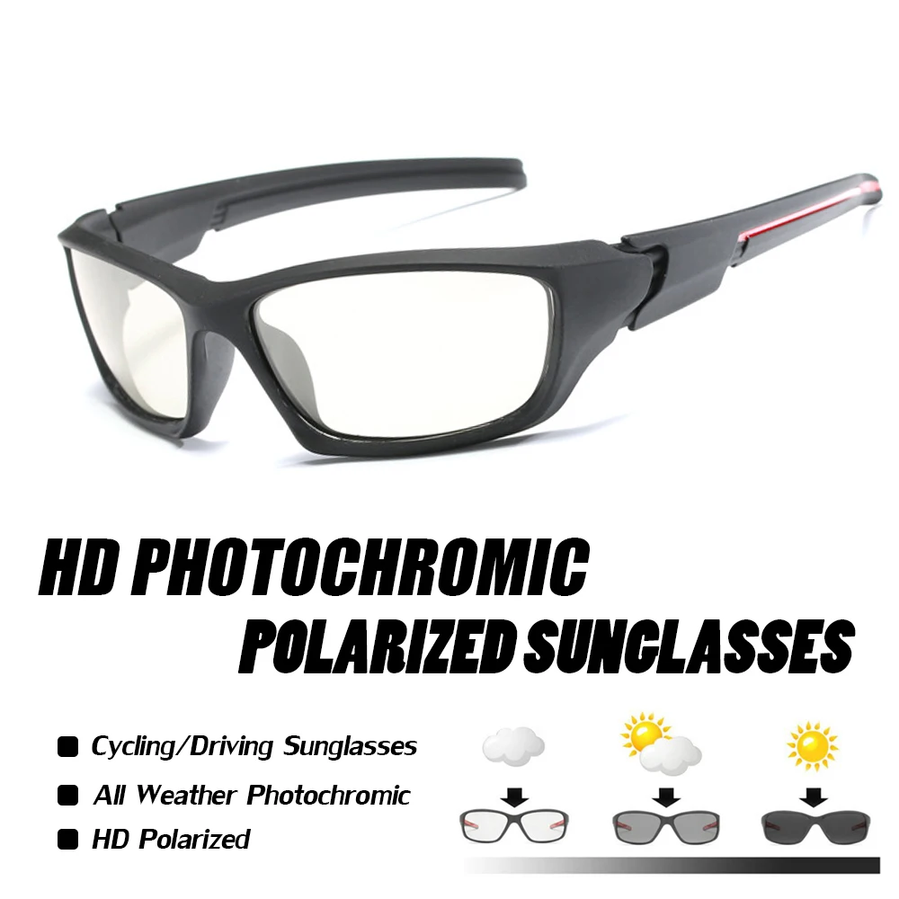 Фотохромные поляризованные велосипедные очки 2019 Для женщин Человек спортивный велосипед очки UV400 вождения очки