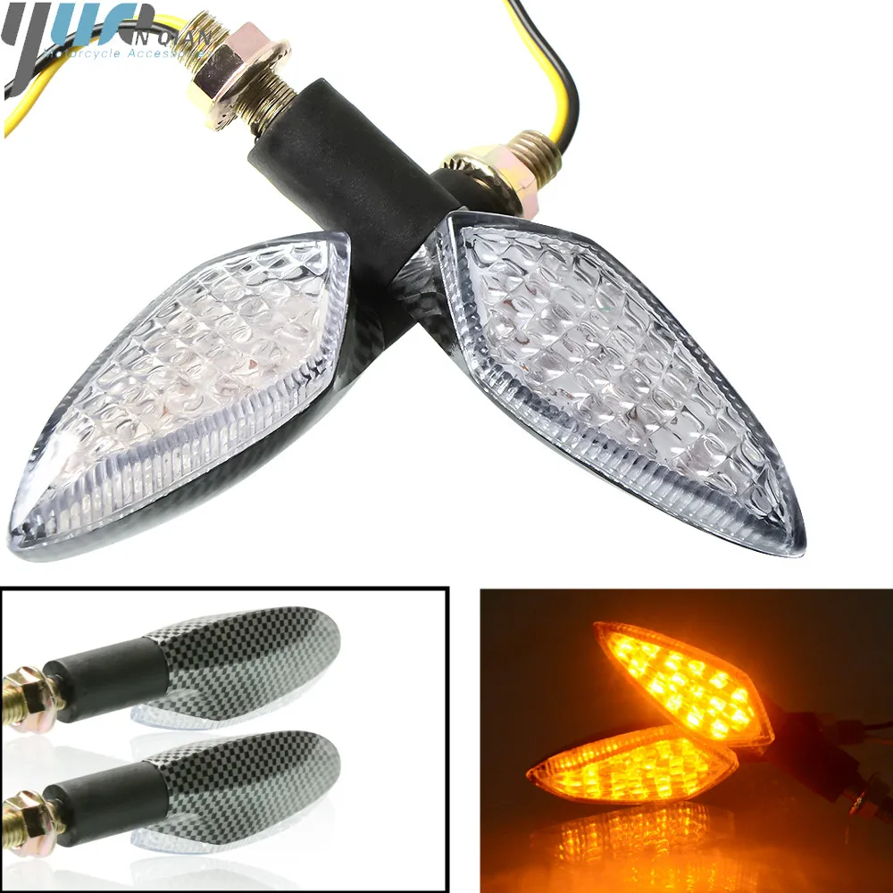 

Turn Signal Indicator Light For KAWASAKI ZX-6R ZX-6RR Z750S KLE 500/650 VERSYS KLR650 Motorcycle Blinker Lamp for suzuki YZF-R15