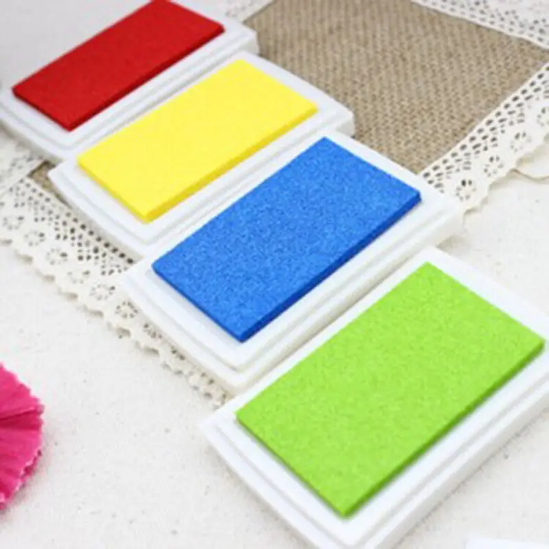 1PCS 6 Color Homemade DIY Gradient Color ink Pad Multicolour Inkpad Stamp Decoration Fingerprint Scrapbooking Accessories