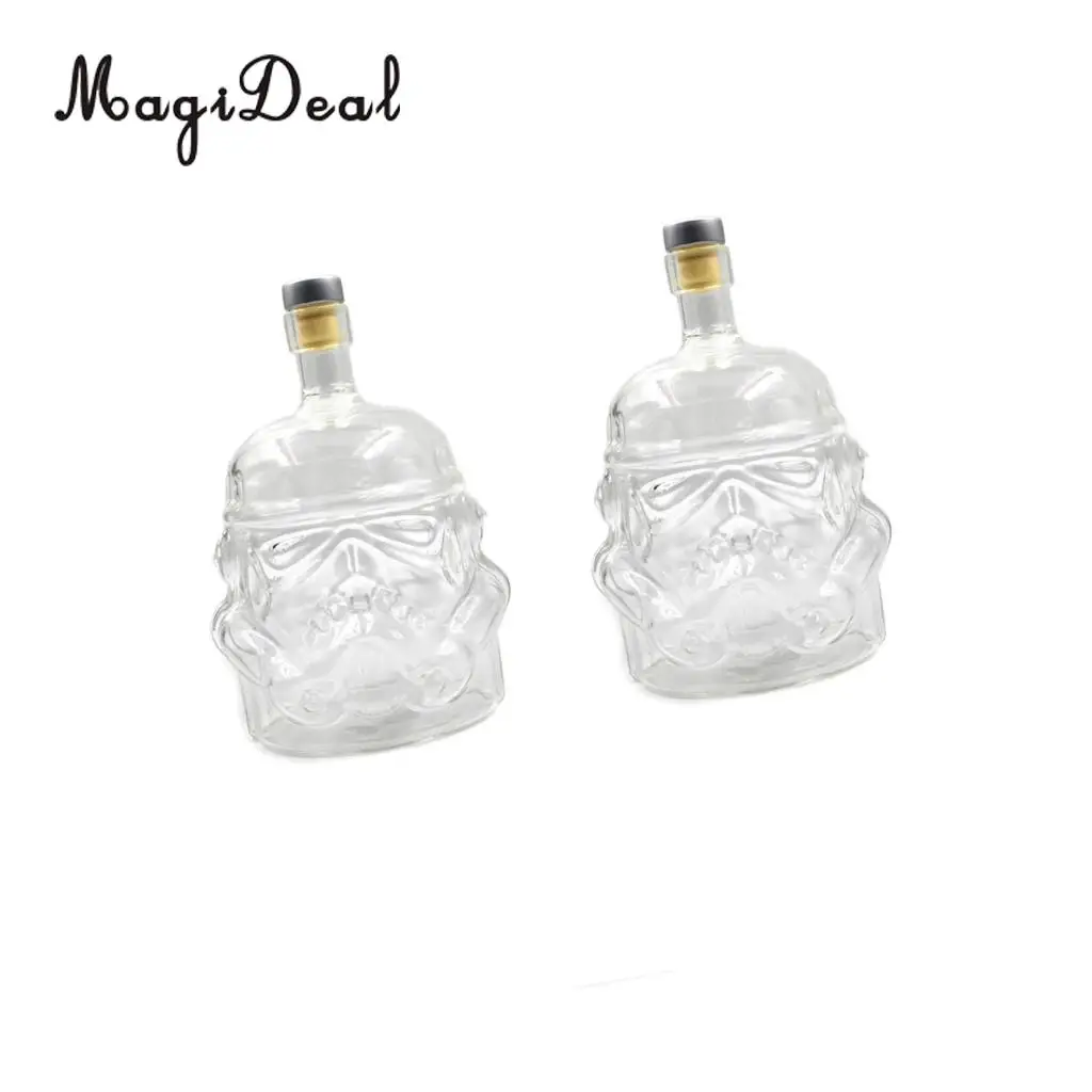 650ml Transparent Glass Decanter Wine Whisky Liquor Alcohol Glass Bottle Set