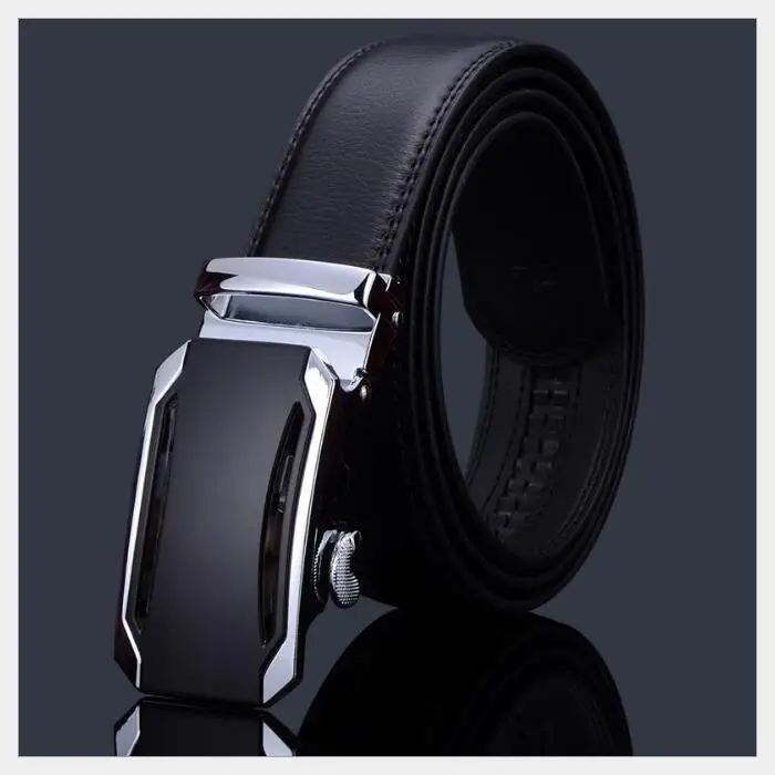 Модные Бизнес мужские ремни высокого качества кожа 130 140 длинный пояс mensoft черные Автоматическая пряжка beltfree - Цвет: 05