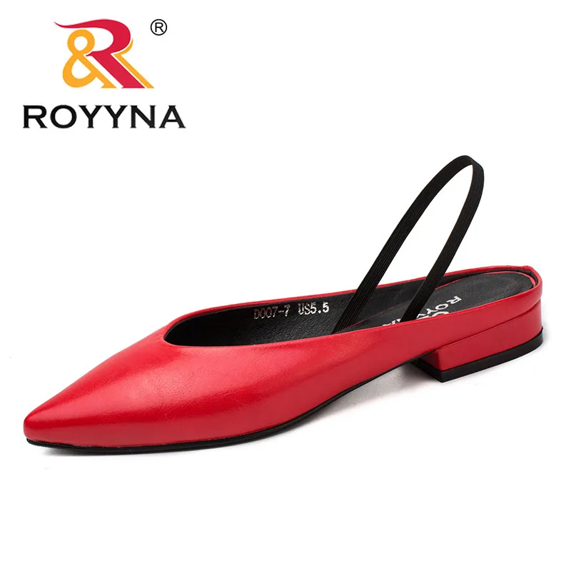Skup ROYYNA nowy elegancki styl kobiety pompy szpiczasty nosek kobiet buty kwadratowe obcasy damskie buty wizytowe komfortowe światło szybka darmowa wysyłka