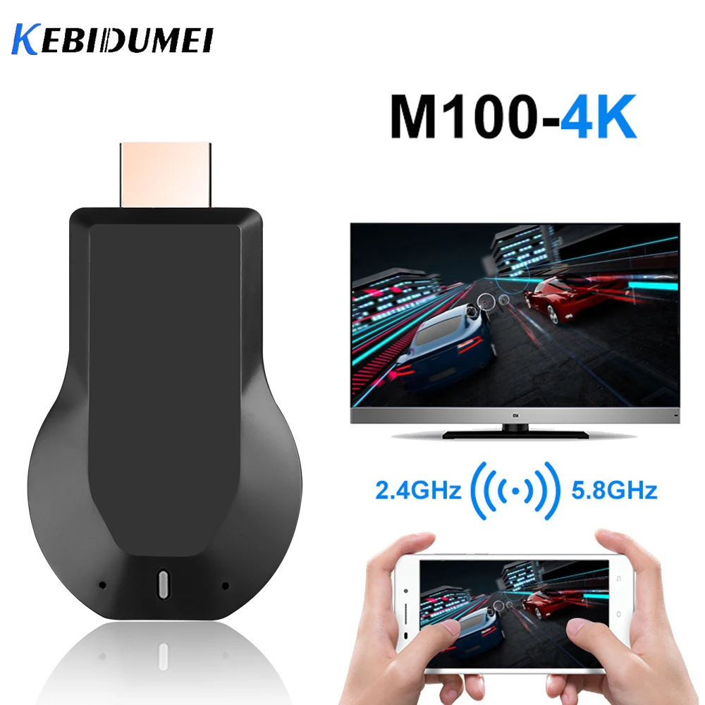 

Kebidu Wireless HDMI TV Stick AnyCast M2 WiFi Display TV Dongle Receiver Miracast for Phone Android PC