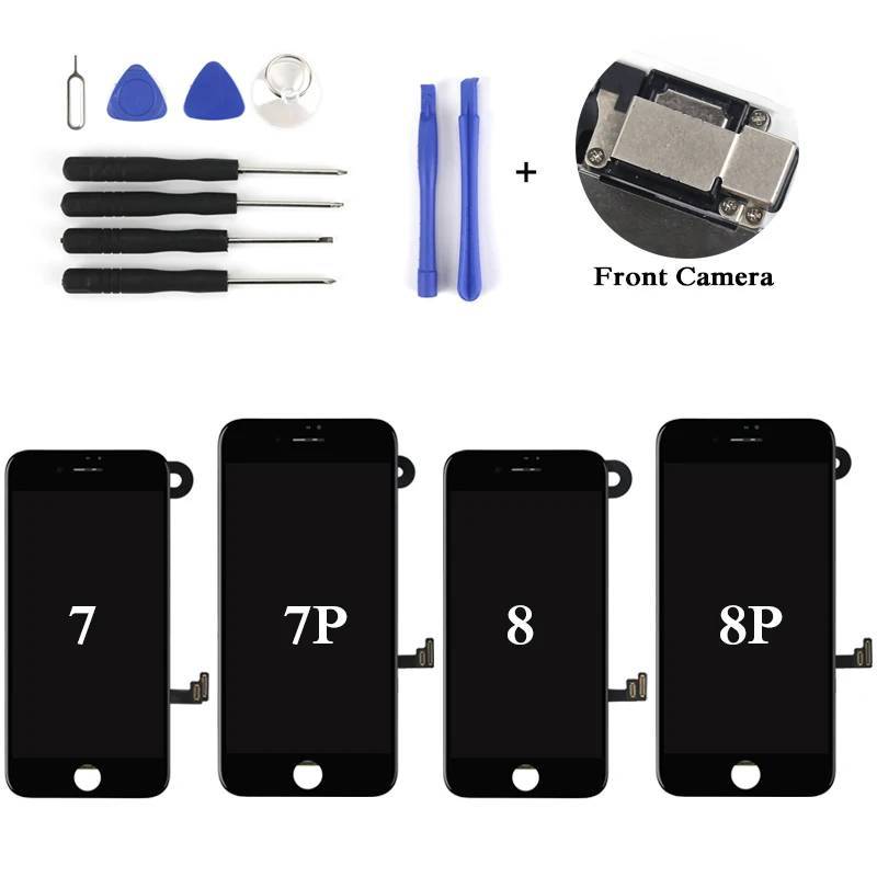 

Complete For iphone 7 7 Plus 8 8 Plus LCD Display LCD Full Assembly With Touch Screen With Front Camera Without Home Button