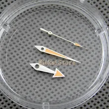 Светящиеся оранжевые стрелки часов подходят Miyota 8205,8215, 821A/ETA 2836 2824 автоматический механизм