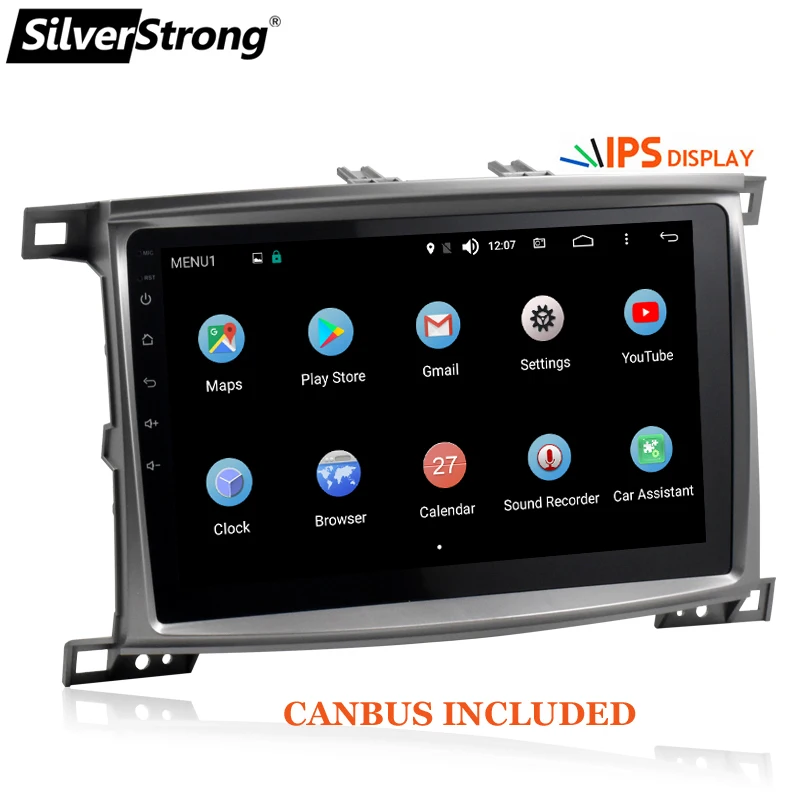 Flash Deal SilverStrong Android9.0 10.1inch LC100 Car DVD Navigation For Toyota Land Cruiser100 LX470 GPS Glonass land cruiser 4500,4700 2