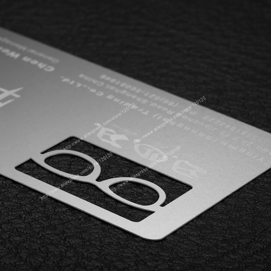 

Personalized quality stainless steel cutout f007 membership metal card