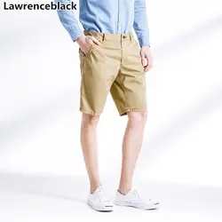 Lawrenceblack Для мужчин шорты 2018 летние по колено плавки Новое поступление бермуды брюки мужской работы Повседневное Короткие штаны 1218