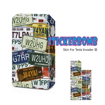 

Anti-scratch Skin For Tesla Invader 3 III 240W Box Mod Invader 3 Vaporizer Mod Sticker Decals