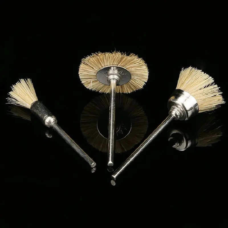 

Bristle Brush Polishing Pig Bristle Cleaning Brush Bodhi Walnut Polishing Buff Power Tool Grinding Remove Burrs Dedusting