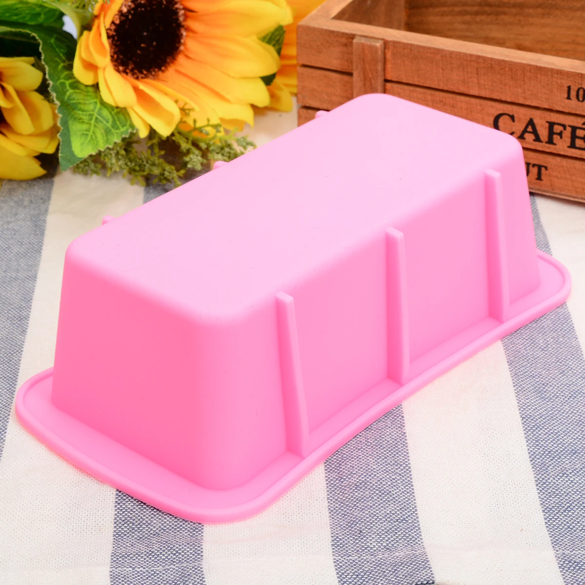 1Pc New Rectangle Silicone Loaf Toast Cake Mold Reusable Bread Baking Sheet Pan DIY Kitchen Multi Dessert Bakware Tool Mould