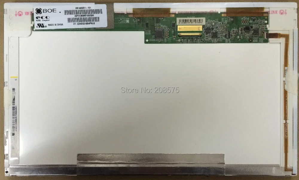 

Free Shipping  HB140WX1-101 HSD140PHW1 HT140WXB-601 HB140WX1-100/-200 HT140WXB-100/101/501 14.0LED Laptop LCD screen panel