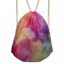 Сумка на шнурке Женская 3D Galaxy Printing рюкзак для девочек Fantasty рюкзак для детей мини-сумка для хранения Mochilas