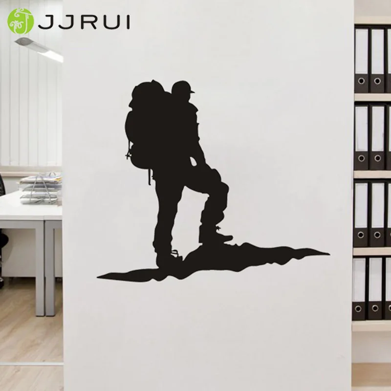 jjrui wall stickers vinyl decal rock climber alpinist mountains extreme sport art decor home decoration for bedrooms - Sports Wall Stickers For Bedrooms jjrui wall stickers vinyl decal rock climber alpinist mountains extreme sport art decor home decoration for bedrooms - Sports Wall Stickers For Bedrooms