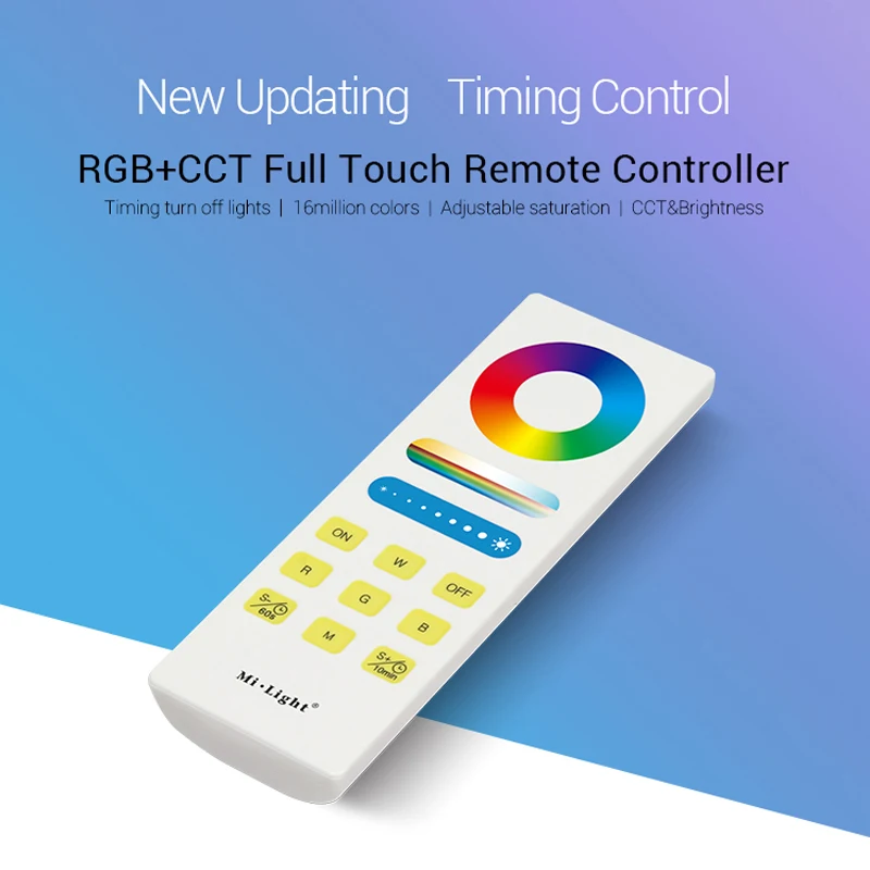 

Mi.light RGB/RGBW/RGB+CCT LED Strip Controller DC12V~24V 2.4G Wireless WIFI Smart Panel Remote turn off light timing Dimmer